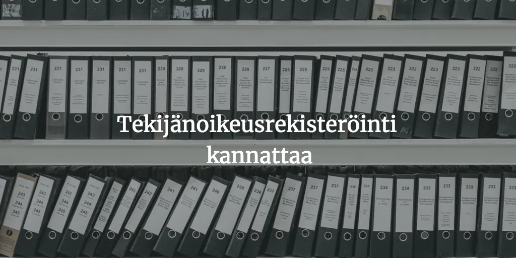 Tekijänoikeusrekisteröinti USA tekijänoikeusrekisteri tekijänoikeusloukkaus
